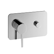 Alpi Nu Смеситель для душа на 2 потребителя, встраиваемый, внешняя часть, EasyPush, цвет: chrome NU 24EL863 CR