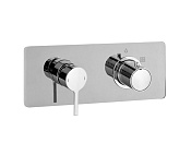 Alpi Nu Смеситель для душа на 2 потребителя, встраиваемый, внешняя часть, цвет: chrome NU 24ELV863 CR