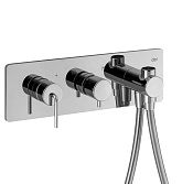 Alpi Allen Смеситель для душа на 2 потреб., встраиваемый, внешняя часть, ручной душ, цвет: chrome AL ELV863D CR