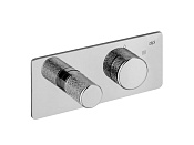 Alpi Portofino Смеситель для душа на 2 потребителя, встраиваемый, внешняя часть, цвет: chrome PO ELV863 CR MTL