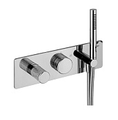 Alpi Portofino Смеситель для душа на 2 потребителя, встраив., внешняя часть, ручной душ, цвет:chrome PO ELV863D CR MTL
