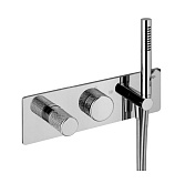 Alpi Portofino Смеситель для душа на 3 потребителя, встраив., внешняя часть, ручной душ, цвет:chrome PO ELV869D CR MTL