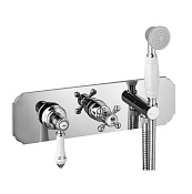 Alpi London Смеситель для душа на 2 потребителя, встраиваемый, внеш. часть, ручной душ, цвет: chrome LO ELV863D CR