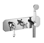 Alpi London Смеситель для душа на 3 потребителя, встраиваемый, внеш. часть, ручной душ, цвет: chrome LO ELV869D CR