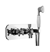 Alpi London Смеситель для душа термостат. на 2 потреб., встр., внешняя часть, руч. душ, цвет: chrome LO ELV163D CR