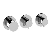 Alpi Ginger Смеситель для душа термостатический на 3 потребителя, встр., внешняя часть, цвет: chrome GN EHN169 CR