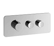Alpi Gum Смеситель для душа термостатический на 2 потребителя, встраив., внешняя часть, цвет: chrome GUM ELP263 CR