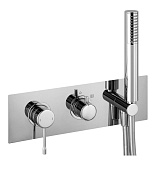 Alpi Blue Смеситель для душа на 2 потребителя, встр., с внутр. частью и ручным душем, цвет: chrome BU 85L863D CR