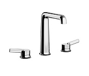 Alpi Gum Смеситель для раковины высокий на 3 отверстия, без д/к, высота излива 16,2 см, цвет: chrome GUM 691 CR