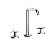 Alpi Nu Смеситель для раковины высокий на 3 отверстия, без д/к, высота излива 16,7 см, цвет: chrome NU 24691 CR