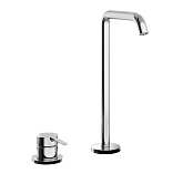 Alpi Nu Смеситель для раковины высокий, без донного клапана, высота излива 16,7 см, цвет: chrome NU 24379 CR
