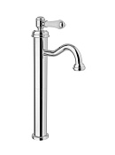 Alpi London Смеситель для раковины высокий, без донного клапана, высота излива 23,1 см, цвет: chrome LO 41477/S CR