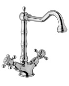 Alpi London Смеситель для кухни без выдвижного излива и возможности подключения фильтра, цвет:chrome LO 41682 CR