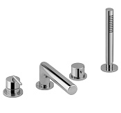 Alpi Allen Смеситель на борт ванны, с ручным душем, цвет: chrome AL M27D31362 CR