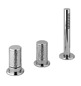 Alpi Portofino Смеситель на борт ванны, с ручным душем, цвет: chrome PO M27D362 CR MTL