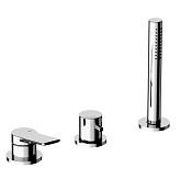 Alpi Ginger Смеситель на борт ванны, с ручным душем, цвет: chrome GN M27D365 CR