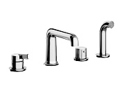 Alpi Gum Смеситель на борт ванны, с ручным душем, цвет: chrome GUM M27D31174 CR