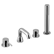 Alpi Blue Смеситель на борт ванны, с ручным душем, цвет: chrome BU M27D31127 CR