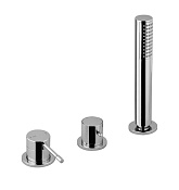 Alpi Blue Смеситель на борт ванны, с ручным душем, цвет: chrome BU M27D327 CR