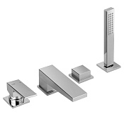 Alpi Una18 Смеситель на борт ванны, с ручным душем, цвет: chrome UN M28D31237 CR