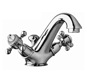 Alpi London Смеситель для раковины, с донным клапаном, длина излива 15 см, цвет: chrome LO 41276 CR