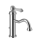 Alpi London Смеситель для раковины, с донным клапаном, длина излива 15,7 см, цвет: chrome LO 41476/S CR