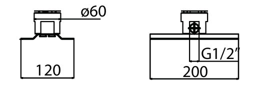 Alpi Allen Встраиваемая часть напольного смесителя AC 274