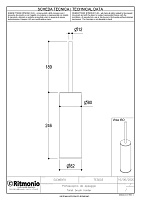 Ritmonio Elementa Ершик для унитаза напольный, цвет: crl chrome 7ES003CRL