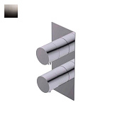 Ritmonio P47 Смеситель для душа термостат., на 3 потр., внеш. часть, цвет: blx brushed black chrome PR47HG101BLX