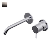 Ritmonio Diametro35 S Смеситель для раковины встраив., излив 19,3 см, внеш. часть, цвет: черный хром PR52AL202BLX