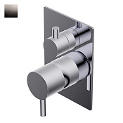 Ritmonio Diametro35 S Смеситель для душа, на 2 потреб., внеш. часть, цвет: blx brushed black chrome PR52GC111BLX