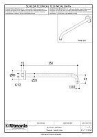 Ritmonio Reverso Кронштейн настенный для верхнего душа 35 см, цвет: crl chrome Q0BA6068CRL