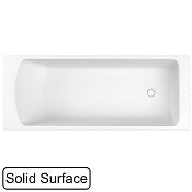 Whitecross Coin Ванна из Solid Surface встраиваемая 175x70 см, с щельев. перел., цвет: белый матовый 0224.175070.200