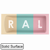 Whitecross Coin Ванна из Solid Surface встраиваемая 175x75 см, с щельевым перел., цвет: RAL матовый 0224.175075.2XXXX