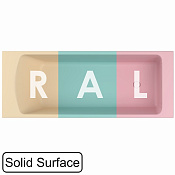 Whitecross Coin Ванна из Solid Surface встраиваемая 180x70 см, с щельевым перел., цвет: RAL матовый 0224.180070.2XXXX