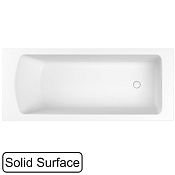 Whitecross Coin Ванна из Solid Surface встраиваемая 180x75 см, с щельев. перел., цвет: белый матовый 0224.180075.200