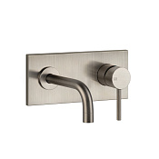 Gessi Emporio Via tortona Смеситель для раковины встр, внешняя часть, цвет: finox brushed nickel 44823#149