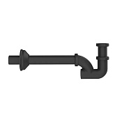 Gessi Technical Сифон для раковины латунный, цвет: matte black 01018#299