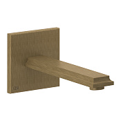 Gessi Eleganza Излив настенный для ванны 21,1 см с удаленным управлением, цвет: antique brass 46100#713