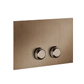 Gessi Venti20 Кнопка смыва для унитаза, 2 режима, латунь, цвет: copper brushed PVD 54651#708