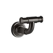 Gessi Venti20 Крючок для полотенец двойной, подвесной, цвет: black metal brushed PVD 65521#707