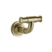 Gessi Venti20 Крючок для полотенец двойной, подвесной, цвет: brushed brass PVD 65521#727