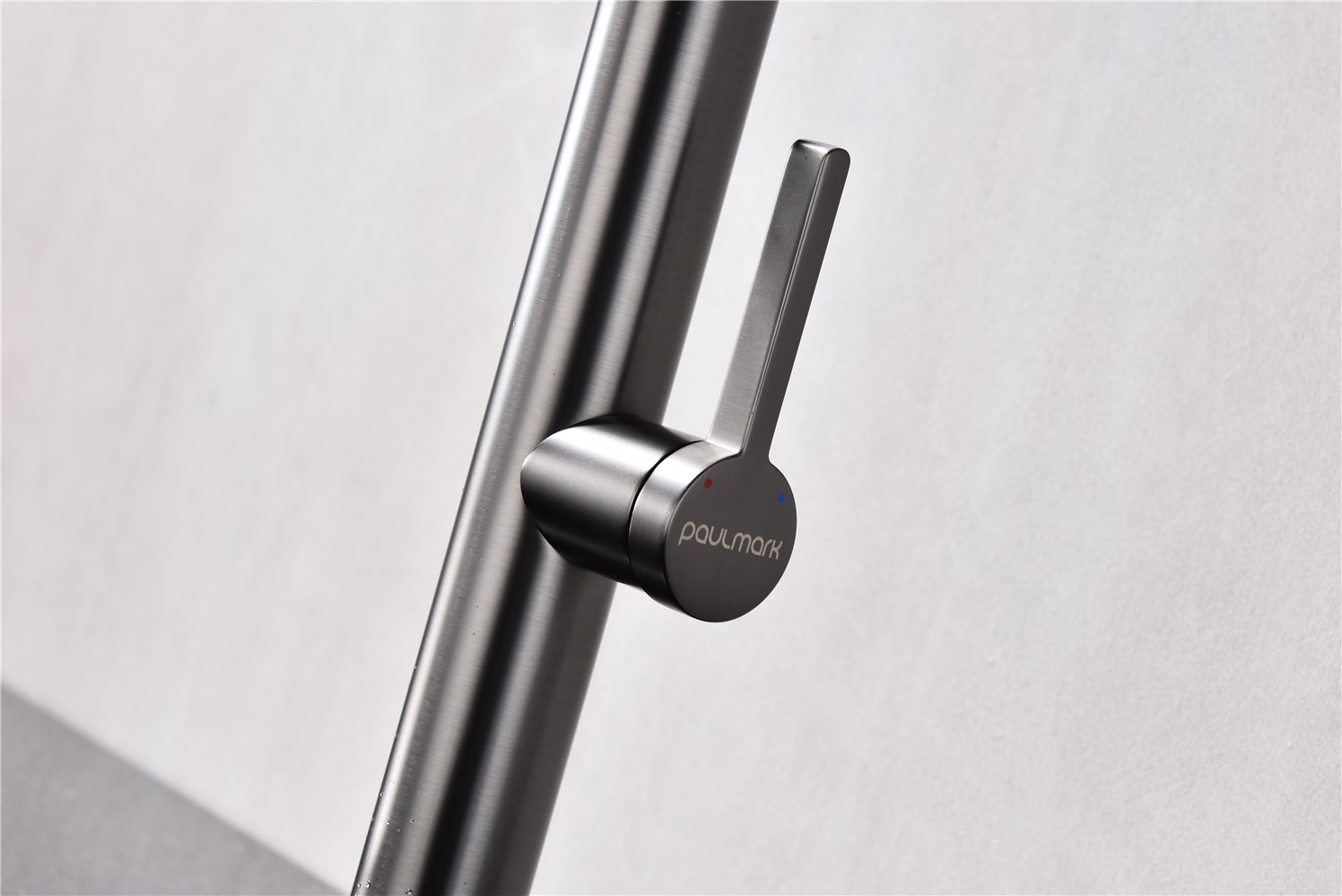 Paulmark Leader Смеситель для кухни с гибким изливом, цвет: вороненая сталь Le214101-GM