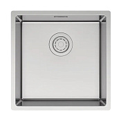 Paulmark Lassan Кухонная мойка нержавеющая сталь 44х44 см, цвет: брашированная сталь LA44-BS