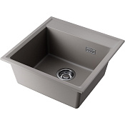 Omoikiri Daisen 51-GR Кухонная мойка из Artgranit 51x51 см, цвет: leningrad grey 4997306