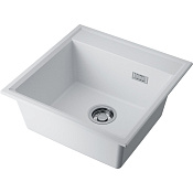 Omoikiri Daisen 51-WH Кухонная мойка из Artgranit 51x51 см, цвет: белый 4997304