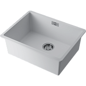 Omoikiri Kata 54-U-WH Кухонная мойка из Artgranit 54x42 см, цвет: белый 4997519