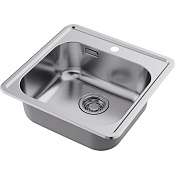 Omoikiri Notoro 48-IN Кухонная мойка из нержавеющей стали 48.5x48.5 см, цвет: нержавеющая сталь 4997436