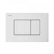 Am.Pm ProC Кнопка смыва для унитаза, 2 режима, пластик, цвет: белый глянцевый I070201