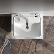 Am.Pm Func Раковина накладная 60,8х49,2 см, с переливом, 1 отв. под смеситель, цвет: белый матовый M8FWPC0600WM